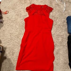 Bold red dress perfect for dates!